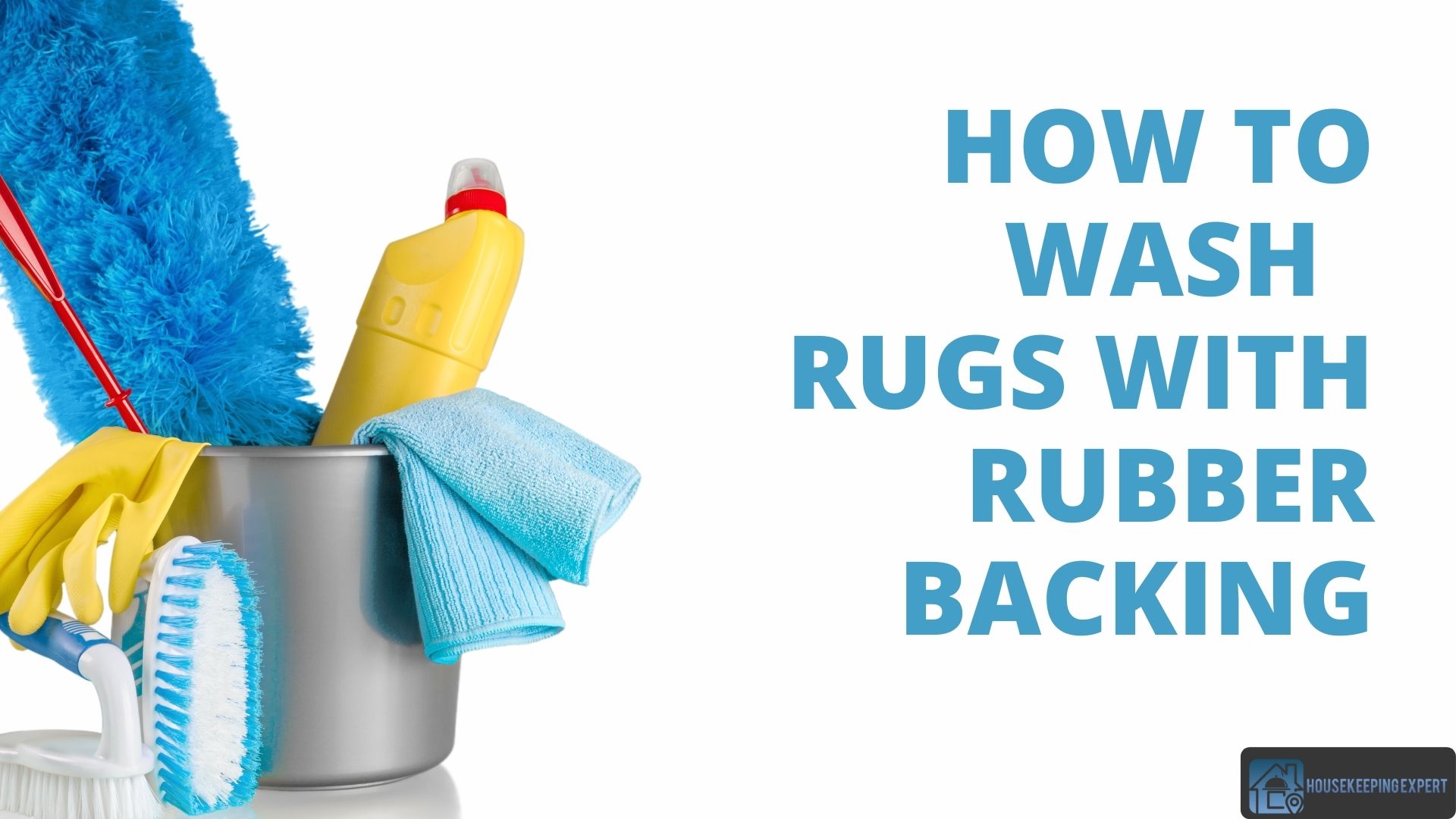 How to wash bathroom rugs with rubber backing